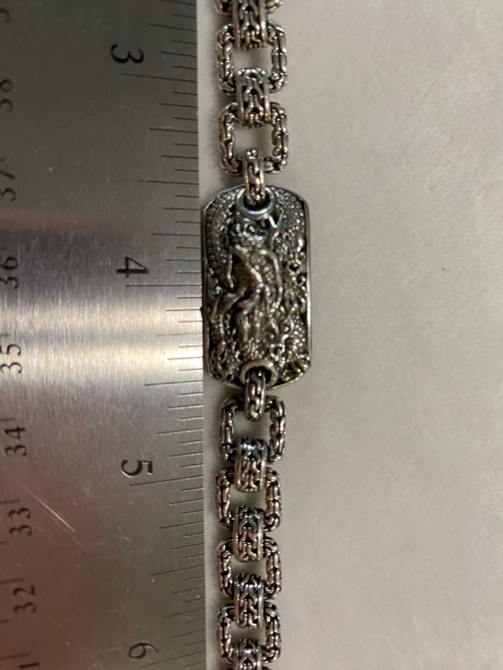 Sarda Dragon Bracelet w/rectangle links